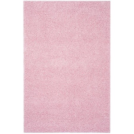 Safavieh 6 x 9 ft. Medium Rectangle Athens Shag Power Loomed RugPink SGA119P-6